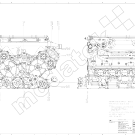 Cosworth CA2010 F1 Engine Drawing (with banner)
